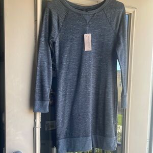 Banana Republic Factory Gray Raglan Long Sleeve Dress
